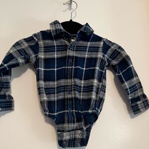 Bass Pro Shops - Outdoor Kids Flannel Long-Sleeve Button Down Onesie